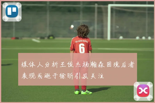 媒体人分析王俊杰杨瀚森困境后者表现或逊于徐昕引发关注